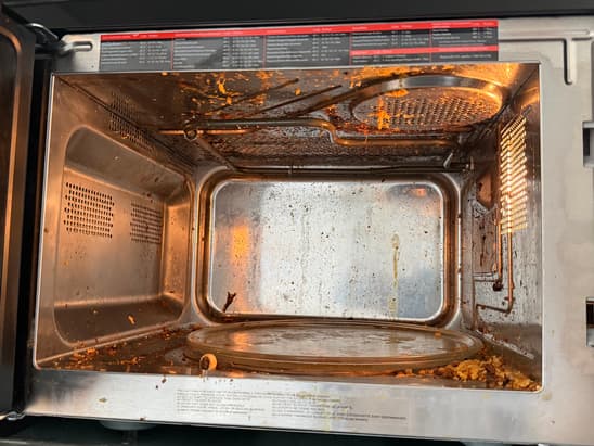 Microwave Into Sparkling Clean — before cleaning